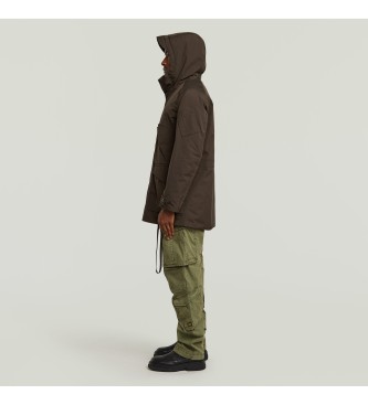 G-Star Parka z wieloma kieszeniami brązowa