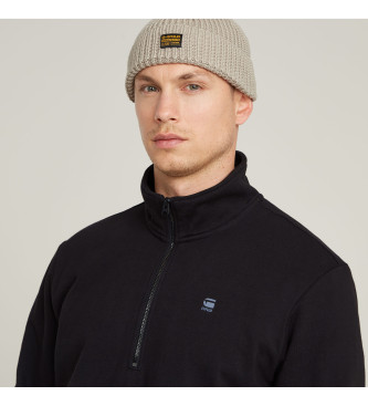 G-Star Felpa con mezza zip Nifous nera