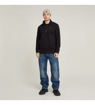 G-Star Felpa con mezza zip Nifous nera