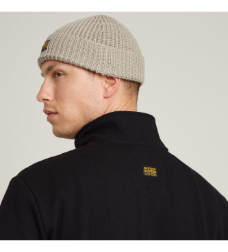 G-Star Felpa con mezza zip Nifous nera