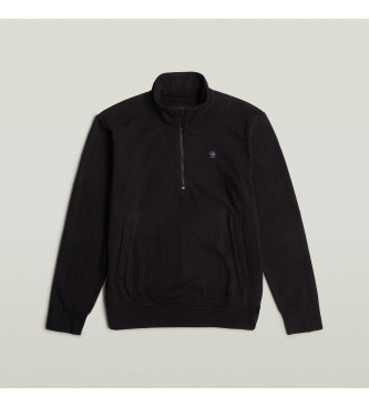 G-Star Felpa con mezza zip Nifous nera