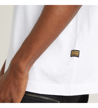 G-Star Camiseta Old skool logo boxy blanco