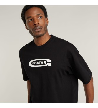 G-Star Old skool logo boxy t-shirt sort