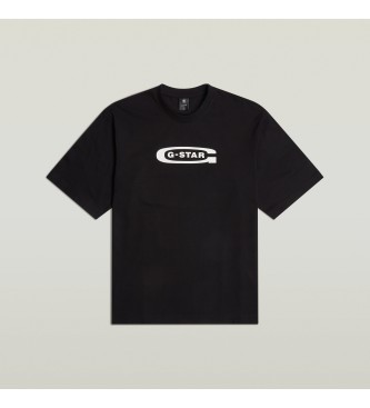 G-Star Old Skool Logo Boxy T-shirt schwarz