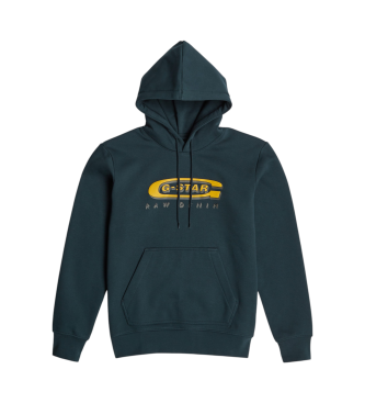 G-Star Kapuzensweatshirt mit navyfarbenem Old Skool-Logo