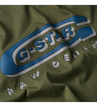 G-Star T-shirt con logo verde Old Skool