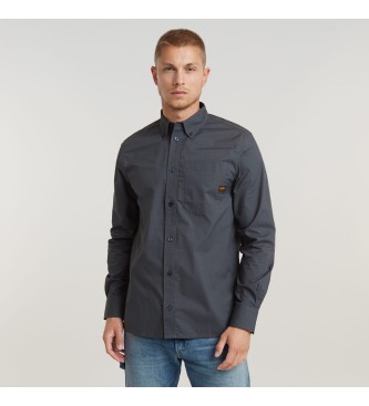 G-Star Camisa com um bolso Regular cinzenta