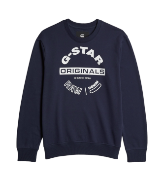 G-Star Originals navy sweatshirt med logo