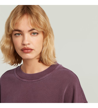 G-Star Overfarvet lilla sweatshirt