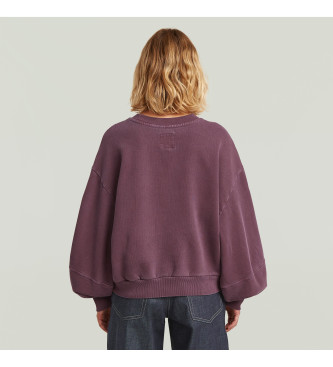 G-Star Overfarvet lilla sweatshirt