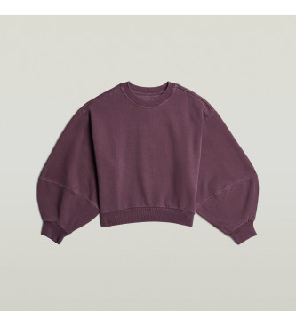 G-Star Overfarvet lilla sweatshirt