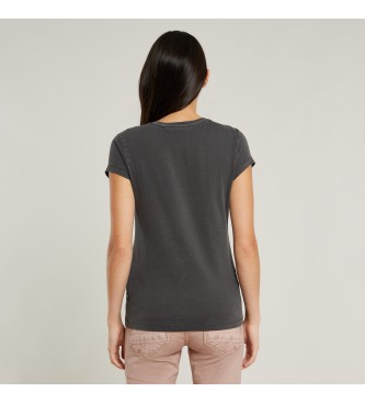 G-Star T-shirt Overdyed Eyben Slim V noir