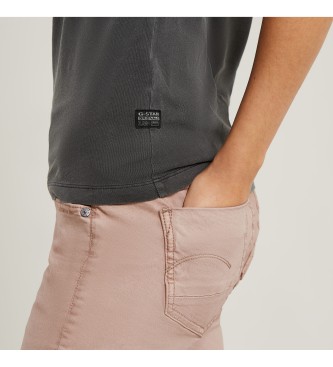 G-Star T-shirt Overdyed Eyben Slim V noir