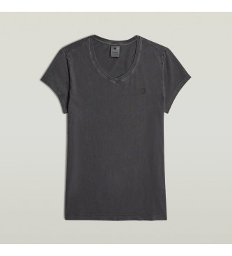 G-Star T-shirt Overdyed Eyben Slim V noir