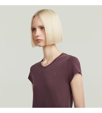 G-Star Camiseta Overdyed Eyben Slim V 2.0 lila