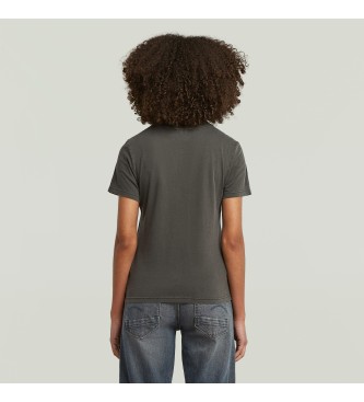 G-Star T-shirt Overdyed Front Seam w kolorze szarym