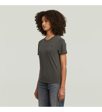 G-Star T-shirt Overdyed Front Seam w kolorze szarym
