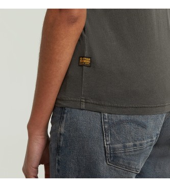 G-Star T-shirt Overdyed Front Seam w kolorze szarym