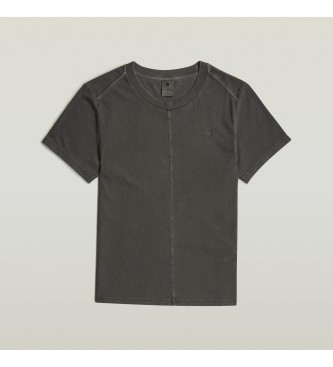G-Star T-shirt Overdyed Front Seam w kolorze szarym