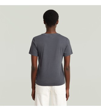 G-Star Koszulka Overdyed Front Seam w kolorze niebieskim