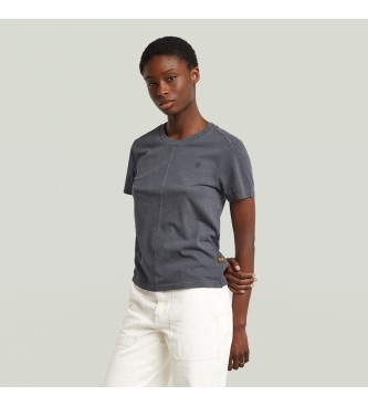 G-Star Koszulka Overdyed Front Seam w kolorze niebieskim
