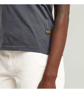 G-Star Koszulka Overdyed Front Seam w kolorze niebieskim