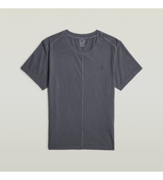 G-Star Koszulka Overdyed Front Seam w kolorze niebieskim