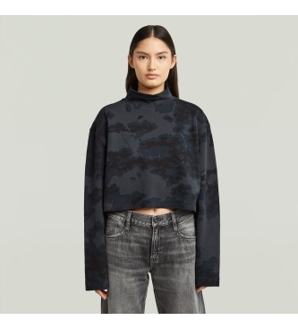 G-Star T-shirt crois� surdimensionn� marine 