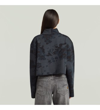 G-Star T-shirt crois� surdimensionn� marine 