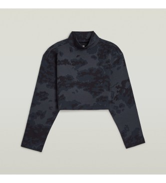 G-Star T-shirt crois� surdimensionn� marine 