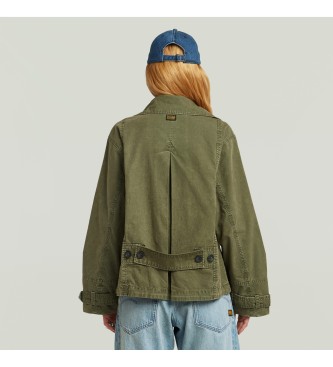 G-Star Overdimensioneret gr�n trenchcoat