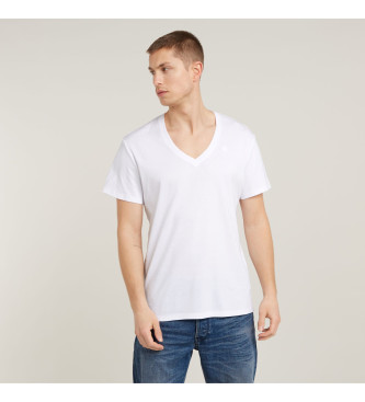 G-Star Frpackning med 2 Base V-Neck T-shirts vit