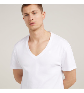 G-Star Frpackning med 2 Base V-Neck T-shirts vit