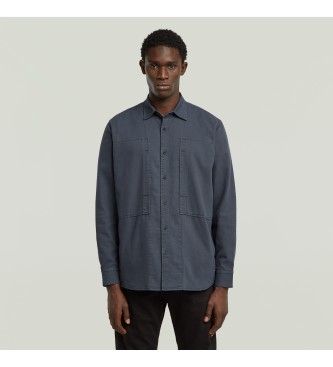 G-Star T-shirt Panelled Pocket Regular navy