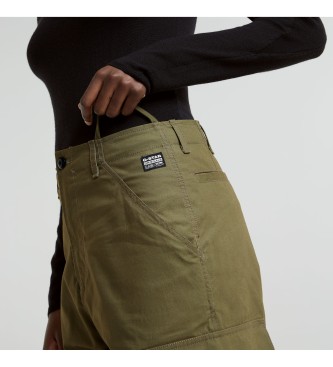 G-Star Cargo Cropped Broek met Trekkoord Groen