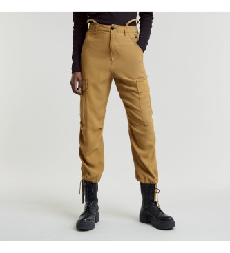 G-Star Cargo Cropped Broek met Trekkoord Bruin