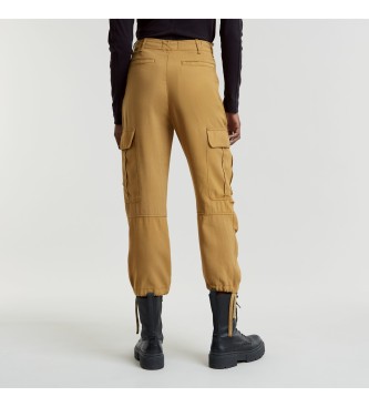 G-Star Cargo Cropped Broek met Trekkoord Bruin