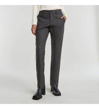 G-Star Pantalon chino fendu sur le devant gris