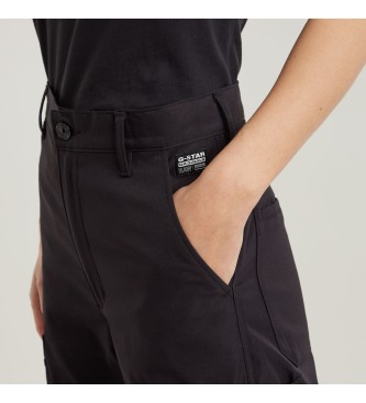 G-Star Pantaloni cargo neri a vita alta