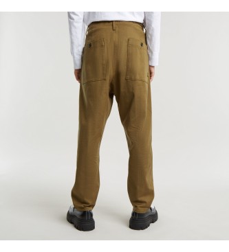 G-Star Pleated Chino Relaxed Trousers brown