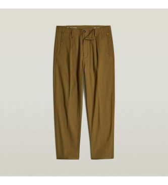 G-Star Pleated Chino Relaxed Trousers brown