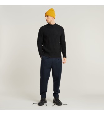 G-Star Pleated Chino Relaxed navy trousers