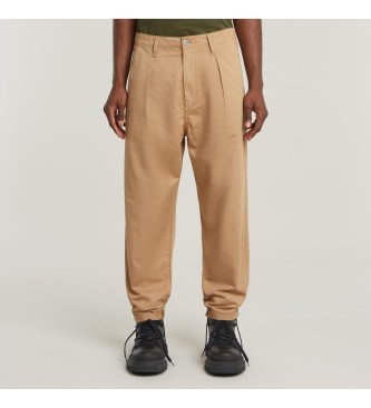 G-Star Plisserad Chino Relaxed Tapered beige byxor