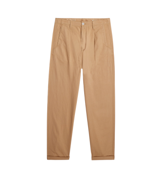 G-Star Plisserad Chino Relaxed Tapered beige byxor