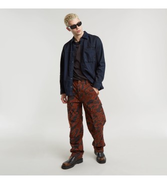 G-Star R-3N Regular Straight Cargo Trousers brązowe