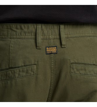 G-Star R-3N Regular Straight Cargo Trousers zielone