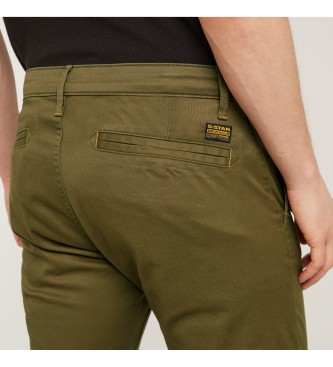 G-Star Hlače Chino Skinny 3.0 zelena