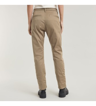 G-Star Calas Chino Slim castanho areia