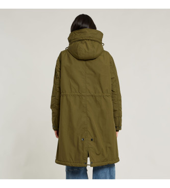 G-Star Hooded fishtail parka green