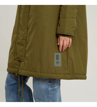 G-Star Parka verde a coda di pesce con cappuccio